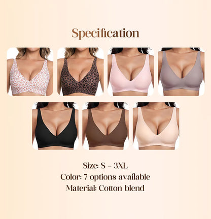 Womens Comfortable Push Up Wireless Bras