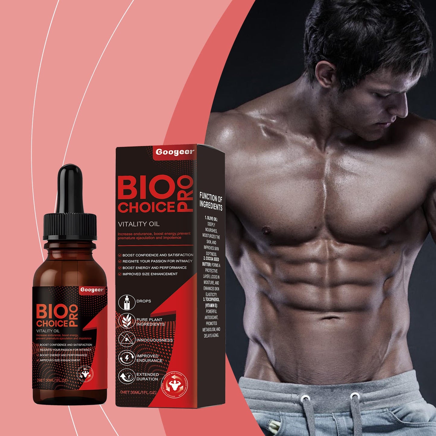Bio Pro Choice Vitality Oil - Enhance Male Fitness & Energy CD02