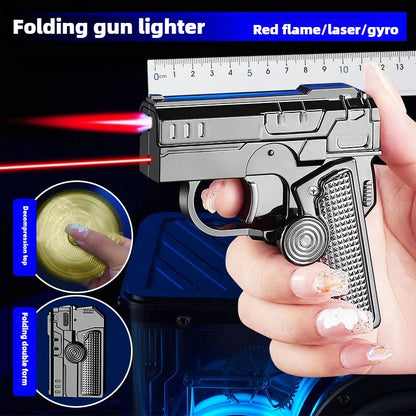 Personalized Folding Fidget Spinner Decompression Inflatable Lighter