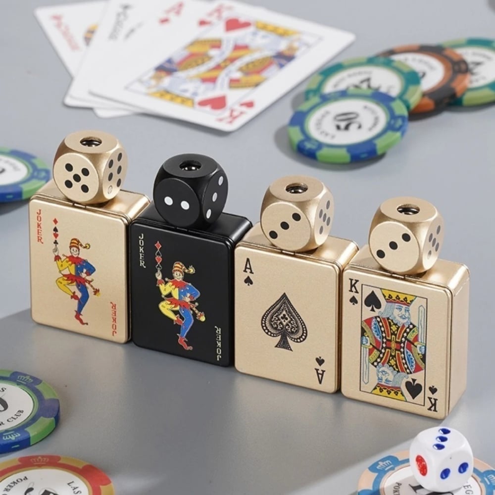 Buyzen™ CardDice Spinner Green Flame Lighter
