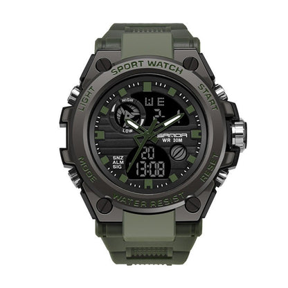 Outdoor Sports Dual Display Movement Multi - kinetic Energy Electronic Watch - Zambeel