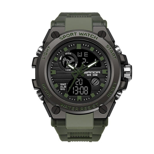 Outdoor Sports Dual Display Movement Multi - kinetic Energy Electronic Watch - Zambeel